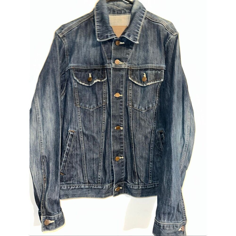Vintage Old Navy Size Medium Women’s Denim Trucker Jean Jacket Y2K EUC